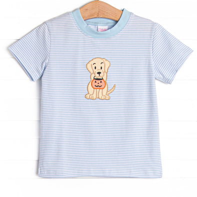 Trick or Treat Pal Applique Top, Blue