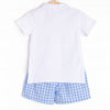 Picnic Plaid Short Set, Blue