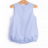 Firework Finale Smocked Bubble, Blue