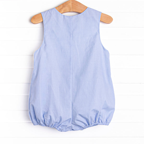 Firework Finale Smocked Bubble, Blue