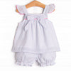 Malibu Mist Bloomer Set, Pink and Blue Seersucker