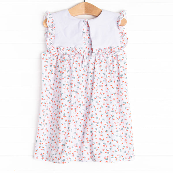 Bitty Buds Ruffle Dress, Red