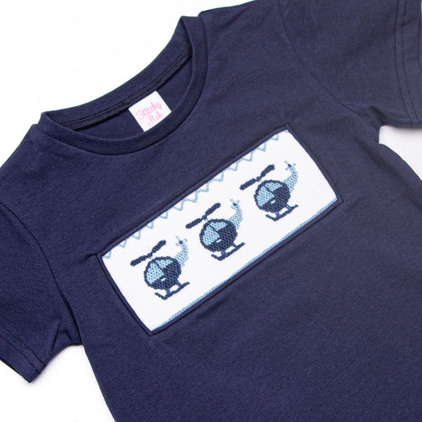 Take to the Sky Smocked Short Set, Red