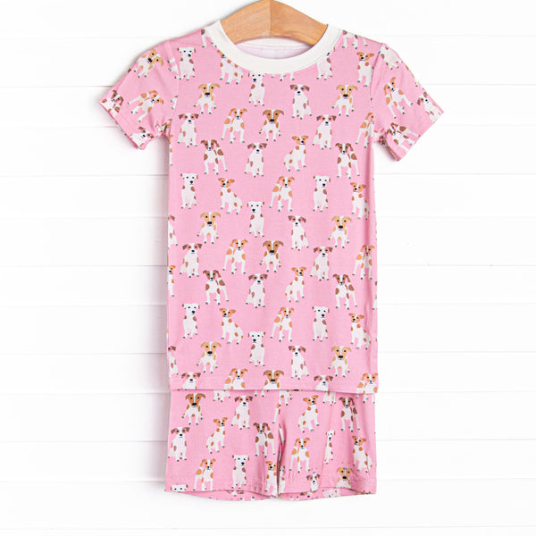 Park Pal Bamboo Pajama Short Set, Pink