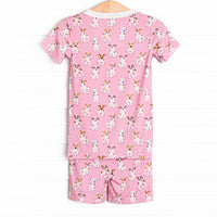 Park Pal Bamboo Pajama Short Set, Pink