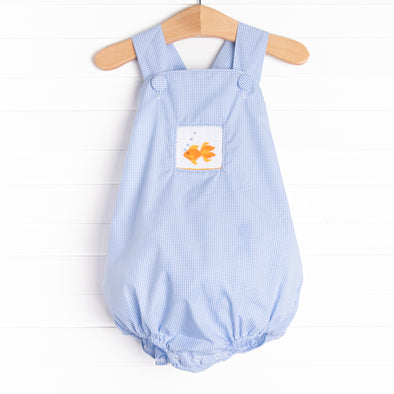 Goldfish Guy Smocked Bubble, Blue