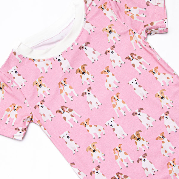 Park Pal Bamboo Pajama Short Set, Pink