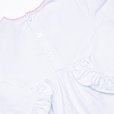 Gingham and Ghord Applique Legging Set, Pink