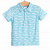 Lake Days Performance Polo, Blue