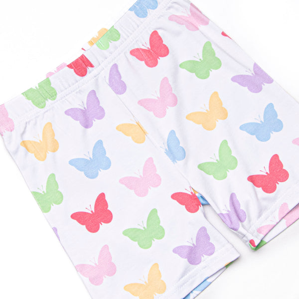 You Give Me Butterflies Bamboo Pajama Short Set, Purple