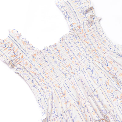 Garden Grace Bubble Romper, Blue