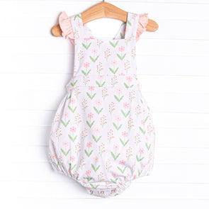 Marsh Meadows Ruffle Sunsuit, Pink