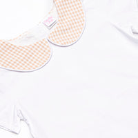 Jude Pant Set, Tan Gingham