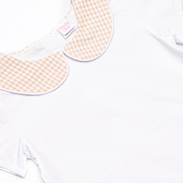 Jude Pant Set, Tan Gingham