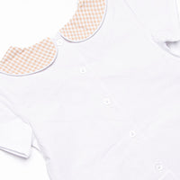 Jude Pant Set, Tan Gingham
