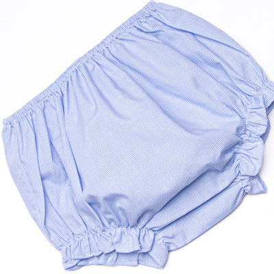 Firework Finale Smocked Diaper Set, Blue