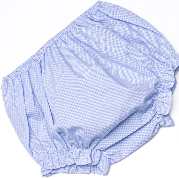 Firework Finale Smocked Diaper Set, Blue