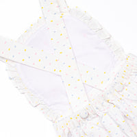 Criss-cross Colors Smocked Diaper Set, White