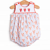 Coastal Catch Embroidered Bubble, Red