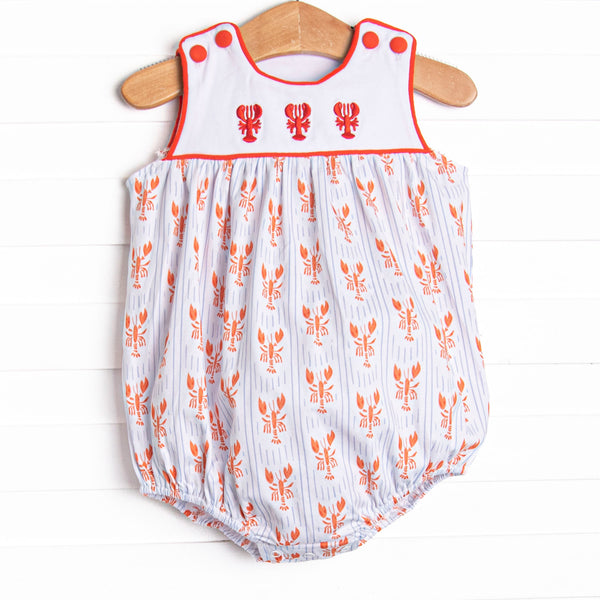 Coastal Catch Embroidered Bubble, Red