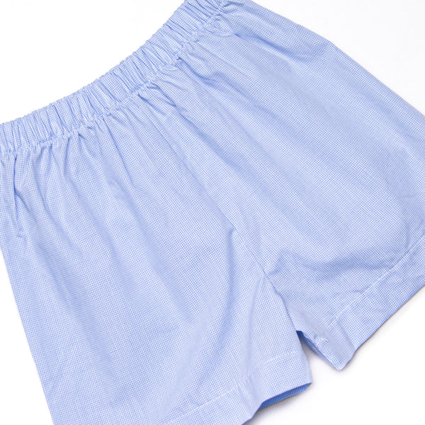Firework Finale Smocked Short Set, Blue