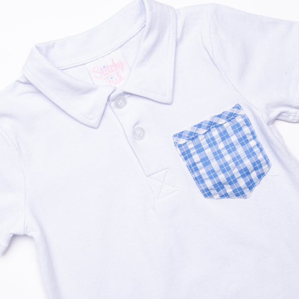 Picnic Plaid Short Set, Blue