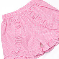 Toy Box Friends Smocked Ruffle Short Set, Pink