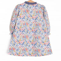 Bleu: Ellis Scalloped Long Sleeve Dress, Navy Floral