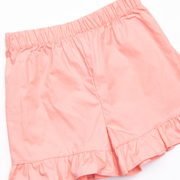 Taste of the Tropics Ruffle Short Set, Peach