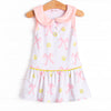 Big Point Bows Tennis Dress, Pink