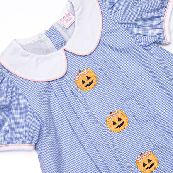 Jane Be Little Embroidered Bloomer Set, Blue