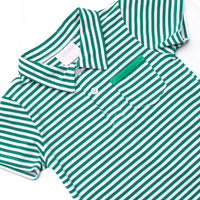 Wesley Short Set, Forest Green Stripe