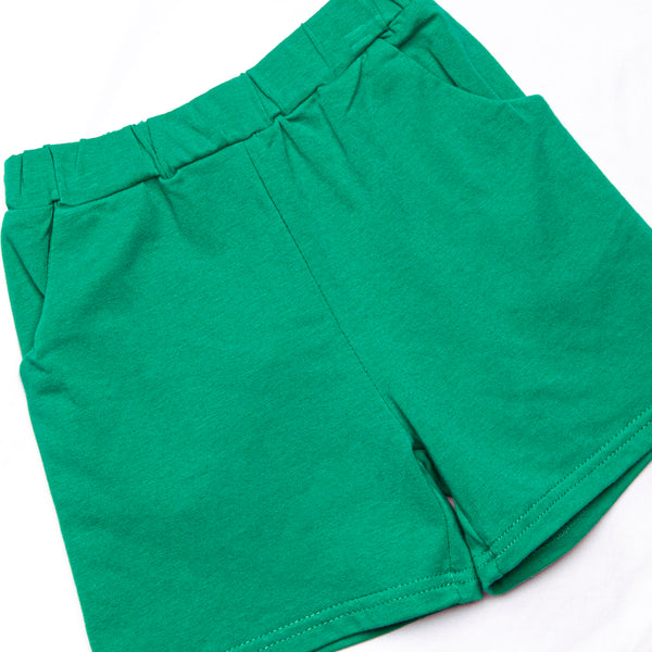 Wesley Short Set, Forest Green Stripe
