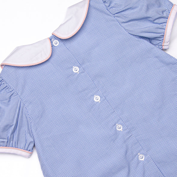 Jane Be Little Embroidered Bloomer Set, Blue