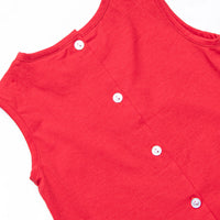 Classic Mouse Applique Diaper Set, Red