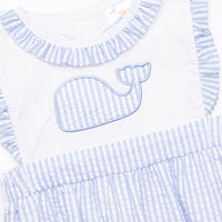 Ocean Blue Applique Bubble, Blue