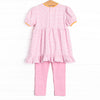 Pumpkin Party Applique Legging Set, Pink