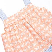 Palm Beach Pinchers Ruffle Short Set, Orange