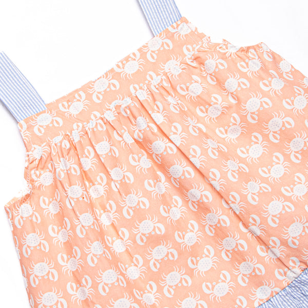 Palm Beach Pinchers Ruffle Short Set, Orange