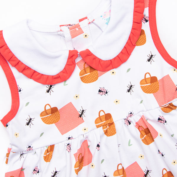 Picnic Party Bloomer Set, Red