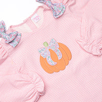 Pretty Pretty Pumpkin Applique Legging Set, Pink
