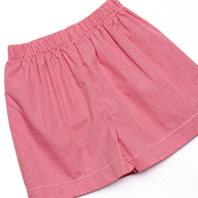 Classic Mouse Applique Short Set, Red