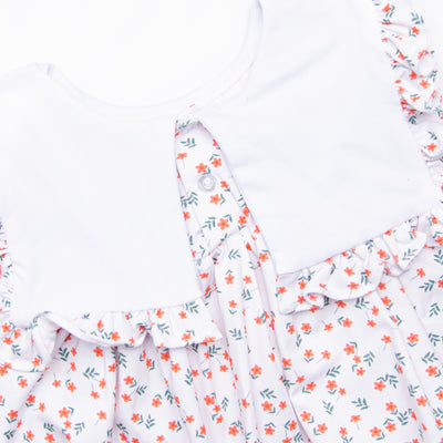 Bitty Buds Ruffle Dress, Red