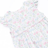 Sweet Pea Seersucker Bubble Romper, Pink