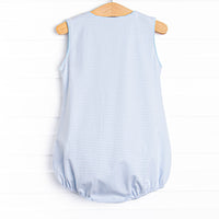 Construction Crew Applique Bubble, Blue Stripe