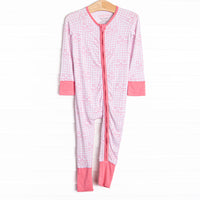 Cozy Carving Bamboo Zippy Pajama, Pink