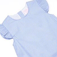 Nautical Navigator Applique Dress, Blue