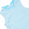 Grace Pocket Dress, Aqua Stripe