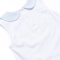 Sail's Up Applique Ruffle Short Set, Blue