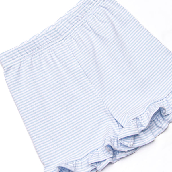 Sail's Up Applique Ruffle Short Set, Blue